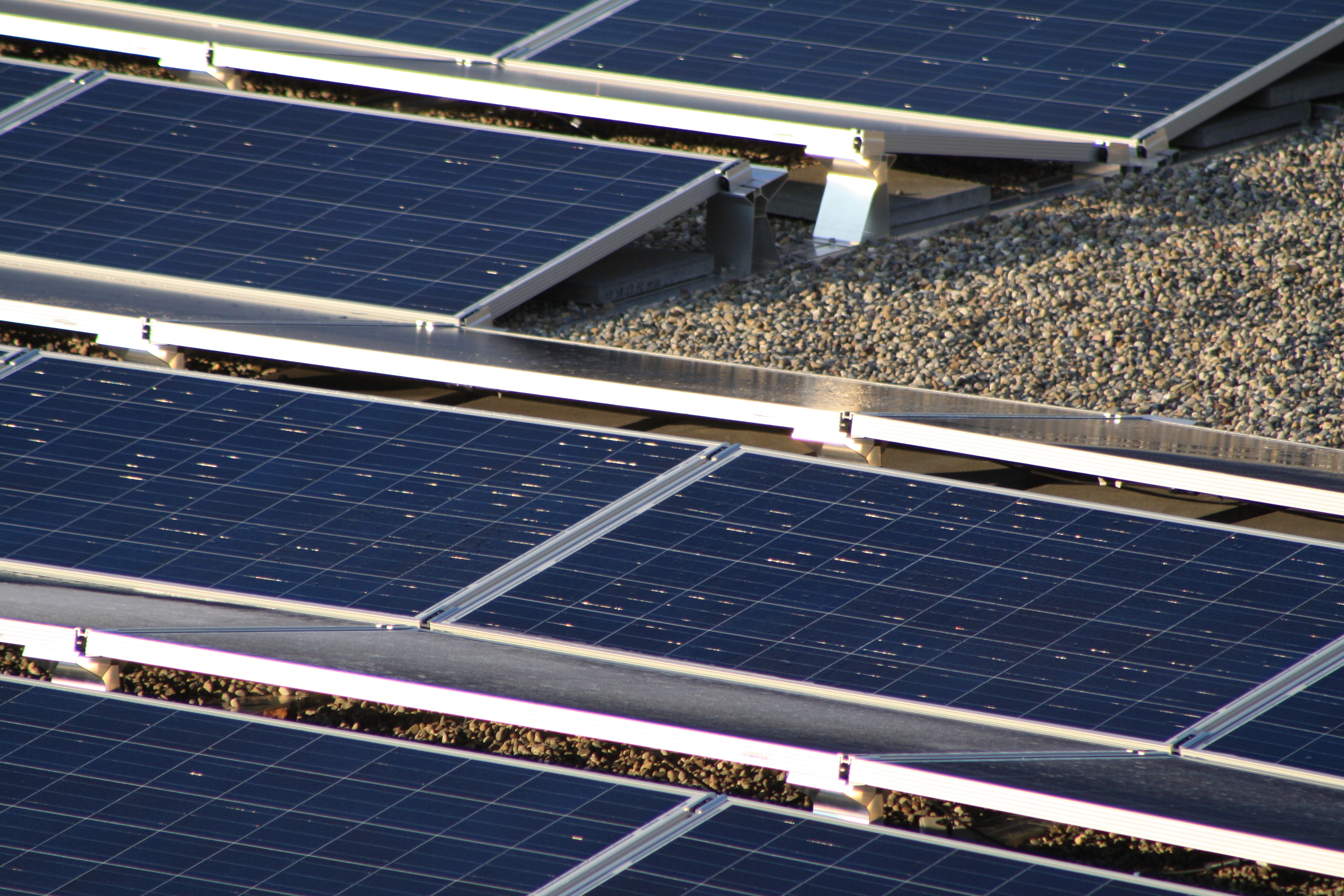 PV Anlage auf dem Biofiltrationsgebäude