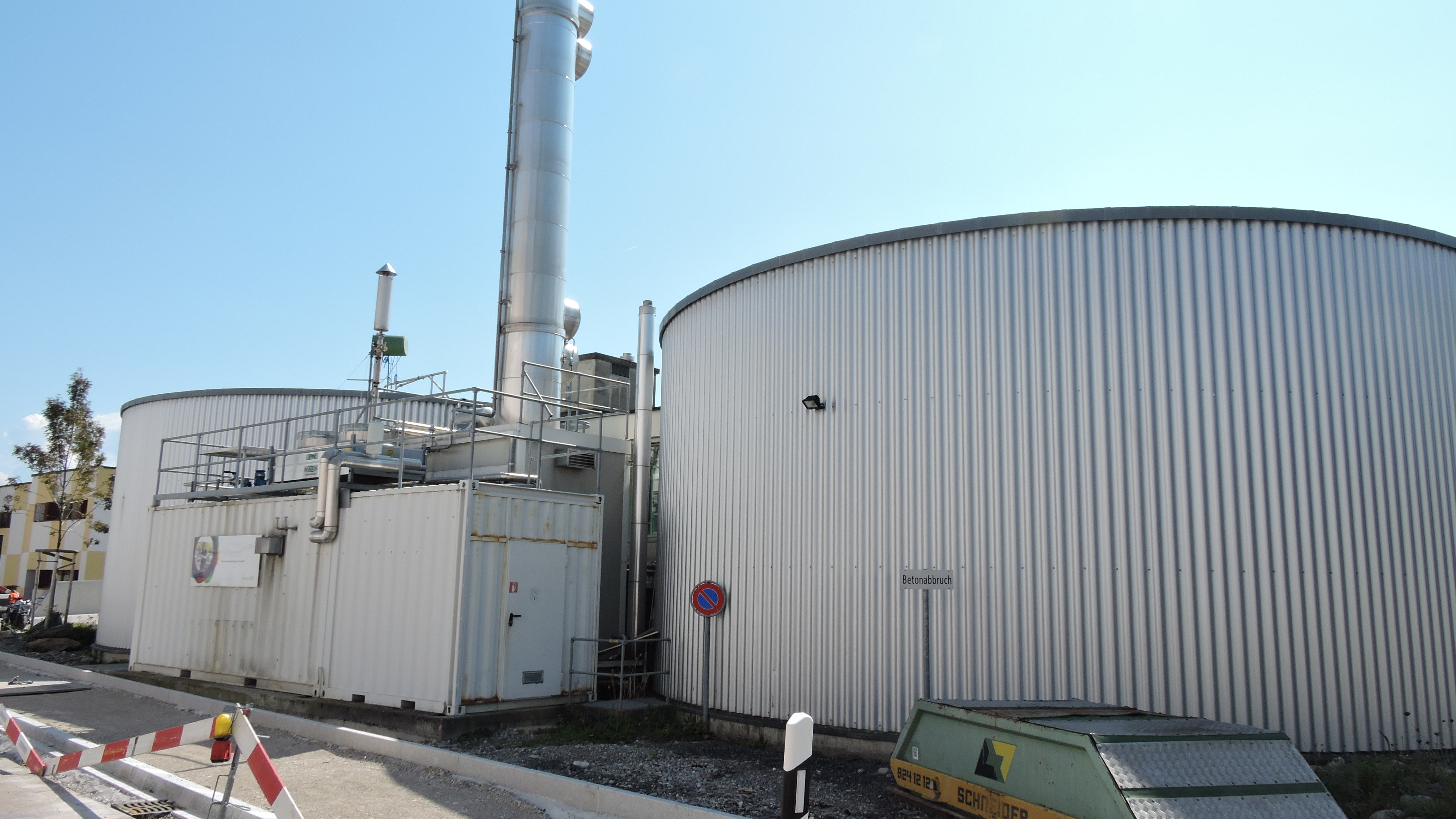 Klärgas-Reinigungsanlage und Faulturm